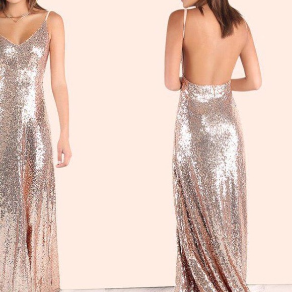 Gorgeous backless sequin maxi dress - Picture 3 of 7